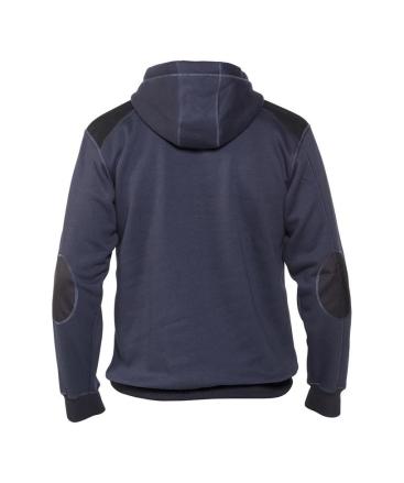 Indy sweater met kap nachtblauw/zwart